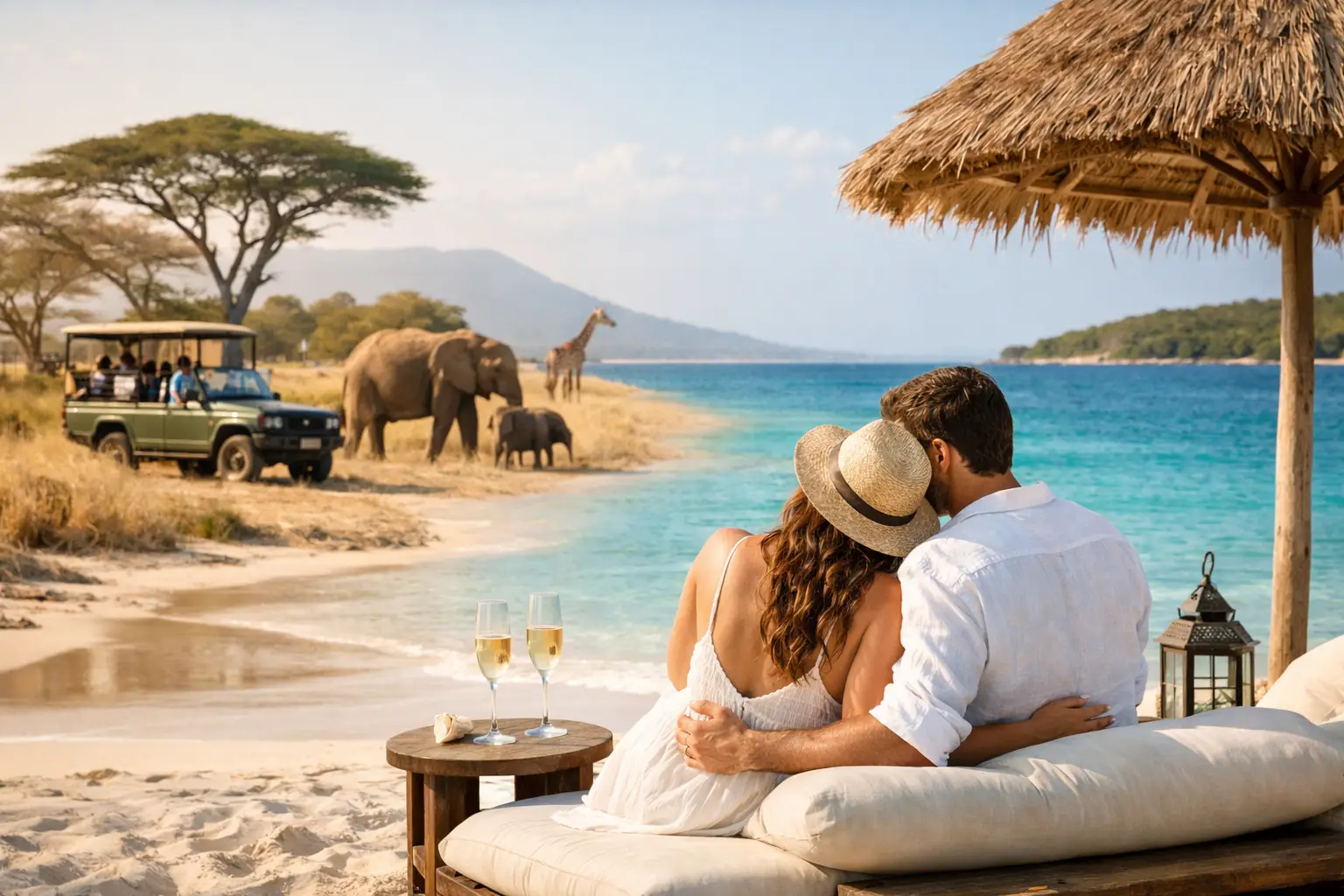 Comment combiner safari et plage romantique ?