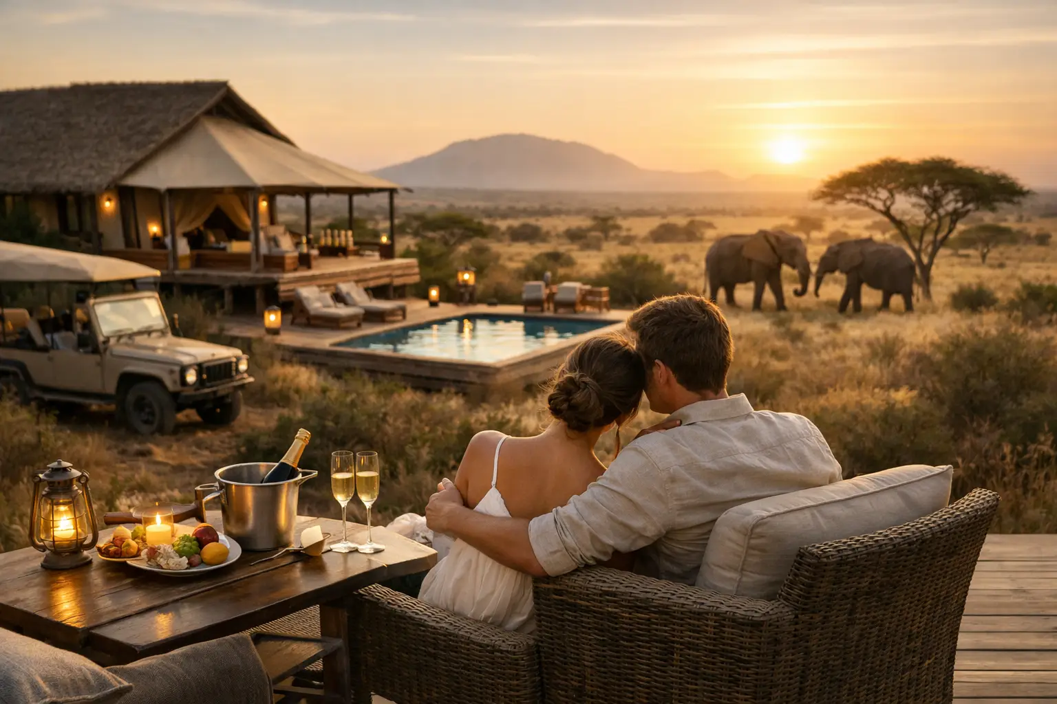 Safari luxe pour une lune de miel sur mesure